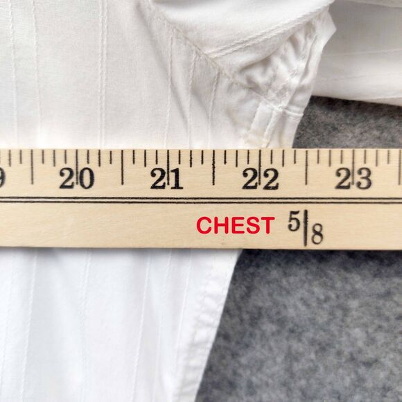 7 Diamonds Shirt Mens Large White Button Down Y2K  Gothic Punk Grunge Rockabilly - Picture 4 of 14